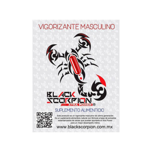 Pastilla Black Scorpion Vigorizante para caballero
