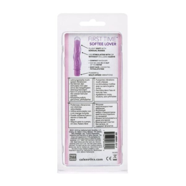 Vibrador First Time Softee Lover Morado - Imagen 3