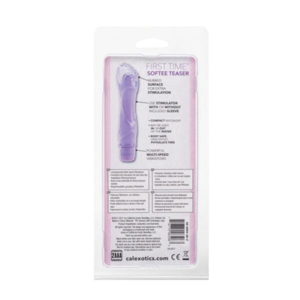 Vibrador First Time Softee Teaser Morado - Imagen 3