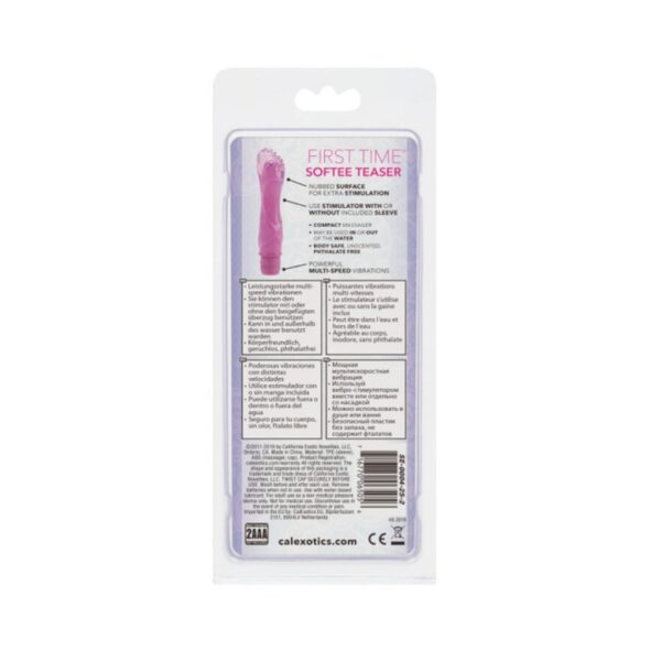 Vibrador First Time Softee Teaser Rosa - Imagen 3