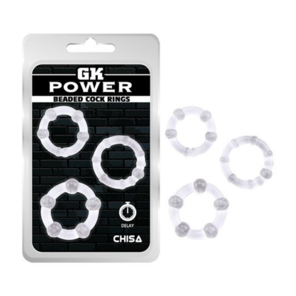 Anillos Gk Power Beaded Cock Rings - Imagen 2