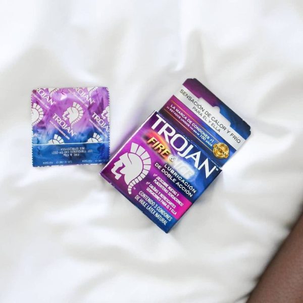 Condones Trojan Fire & Ice 3 piezas - Imagen 2