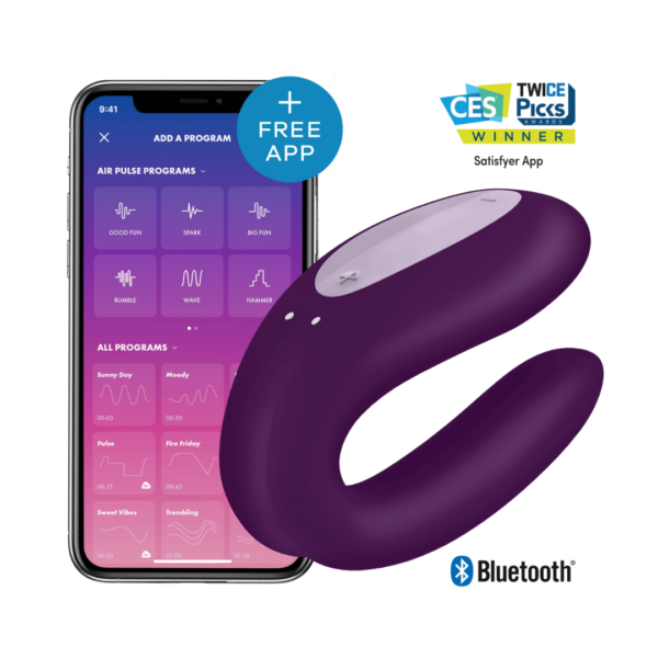 Satisfyer Double Joy Morado - Imagen 3
