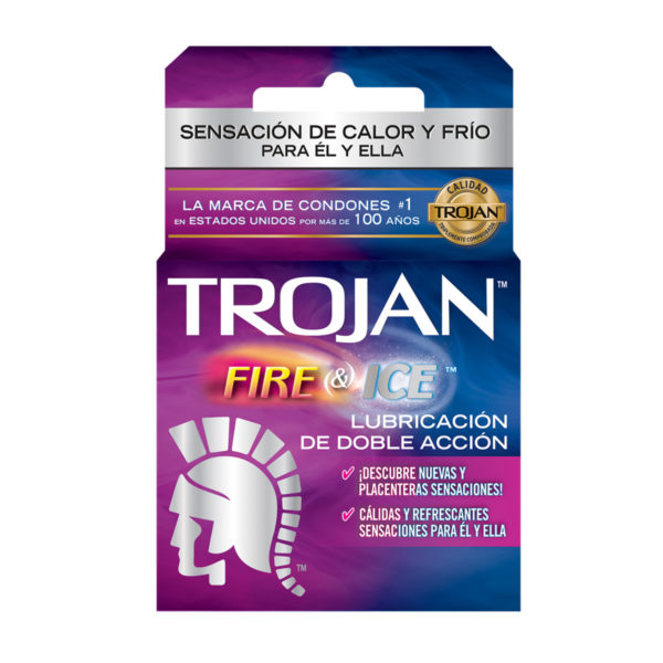 Condones Trojan Fire & Ice 3 piezas