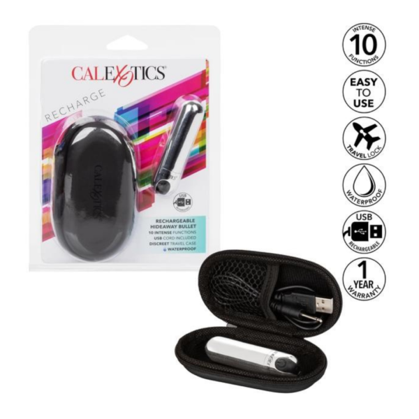 Bala Vibradora Calexotics Recargable Hideaway Bullet - Imagen 4