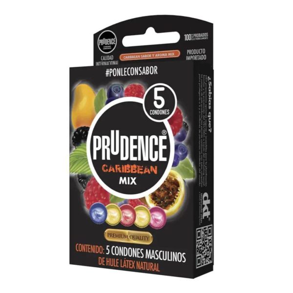 Condones Prudence Caribbean Mix 5 Piezas - Imagen 4