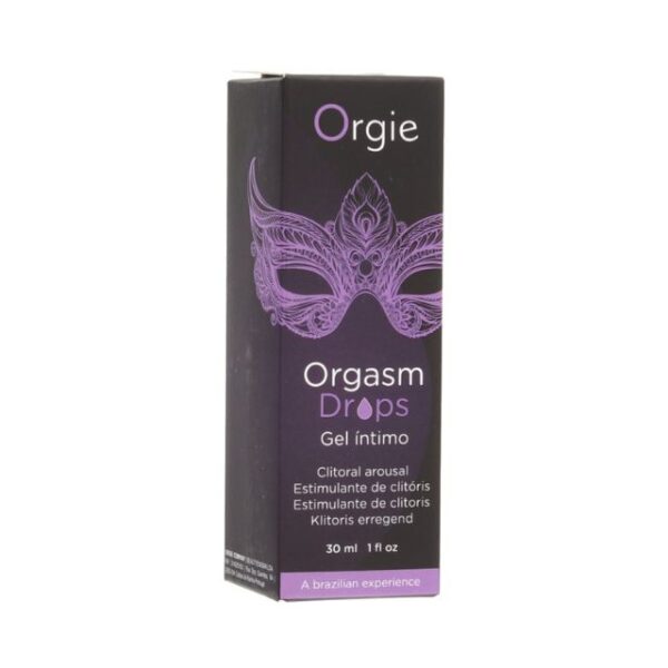Intensificador Orgie Orgasm Drops Gel Intimo 30 ml - Imagen 2