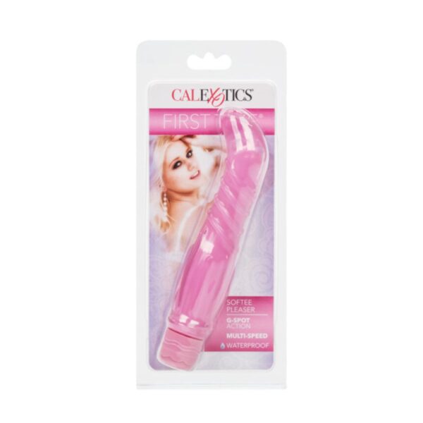 Vibrador Calexotics First Time Softee Pleaser Rosa - Imagen 2