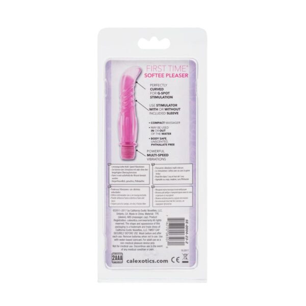 Vibrador Calexotics First Time Softee Pleaser Rosa - Imagen 3