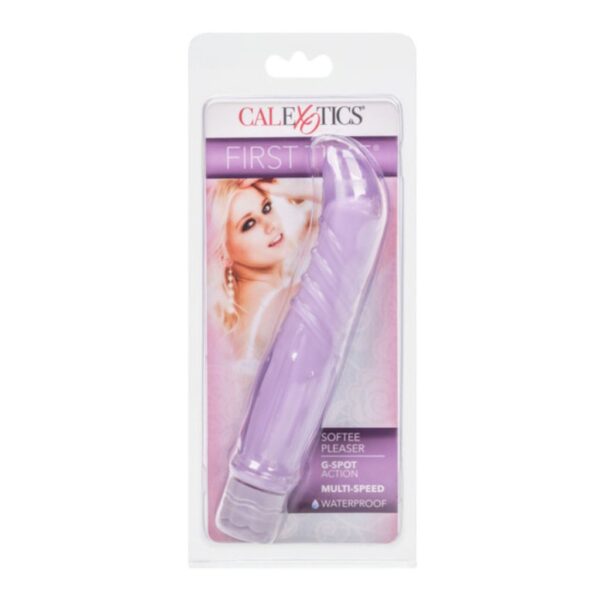 Vibrador Calexotics First Time Softee Pleaser Morado - Imagen 2