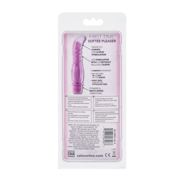 Vibrador Calexotics First Time Softee Pleaser Morado - Imagen 3