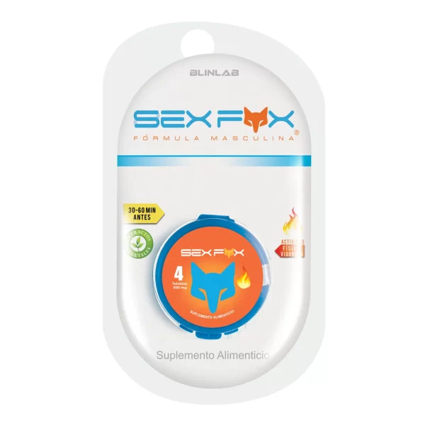 Sex Fox Fórmula Masculina 4 pastillas
