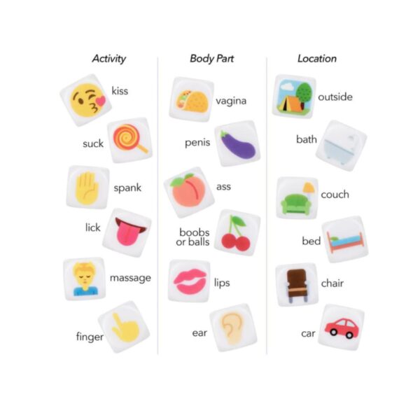 Dado Emojigasm Dice - Imagen 3