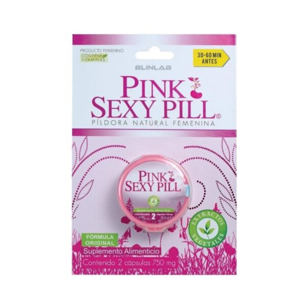 Vigorizantes Pink Sexy Pill	Píldora Femenina 2 piezas