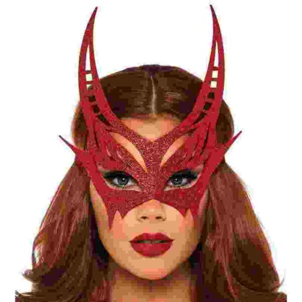 Glitter Die Cut Devil Mask