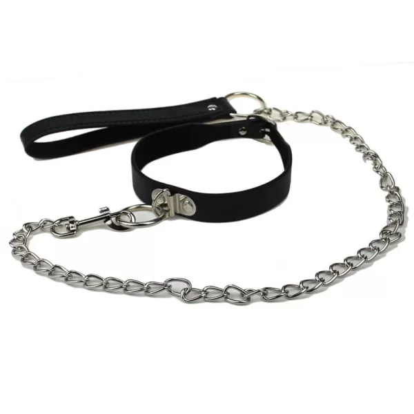 Collar Con Correa Vinipiel