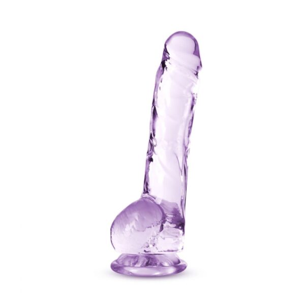 Dildo Naturally Yours Crystalline 8" Amethyst - Imagen 4