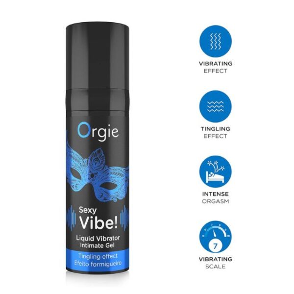Intensificador Orgie Sexy Vibe! Liquid Vibrator - Imagen 4